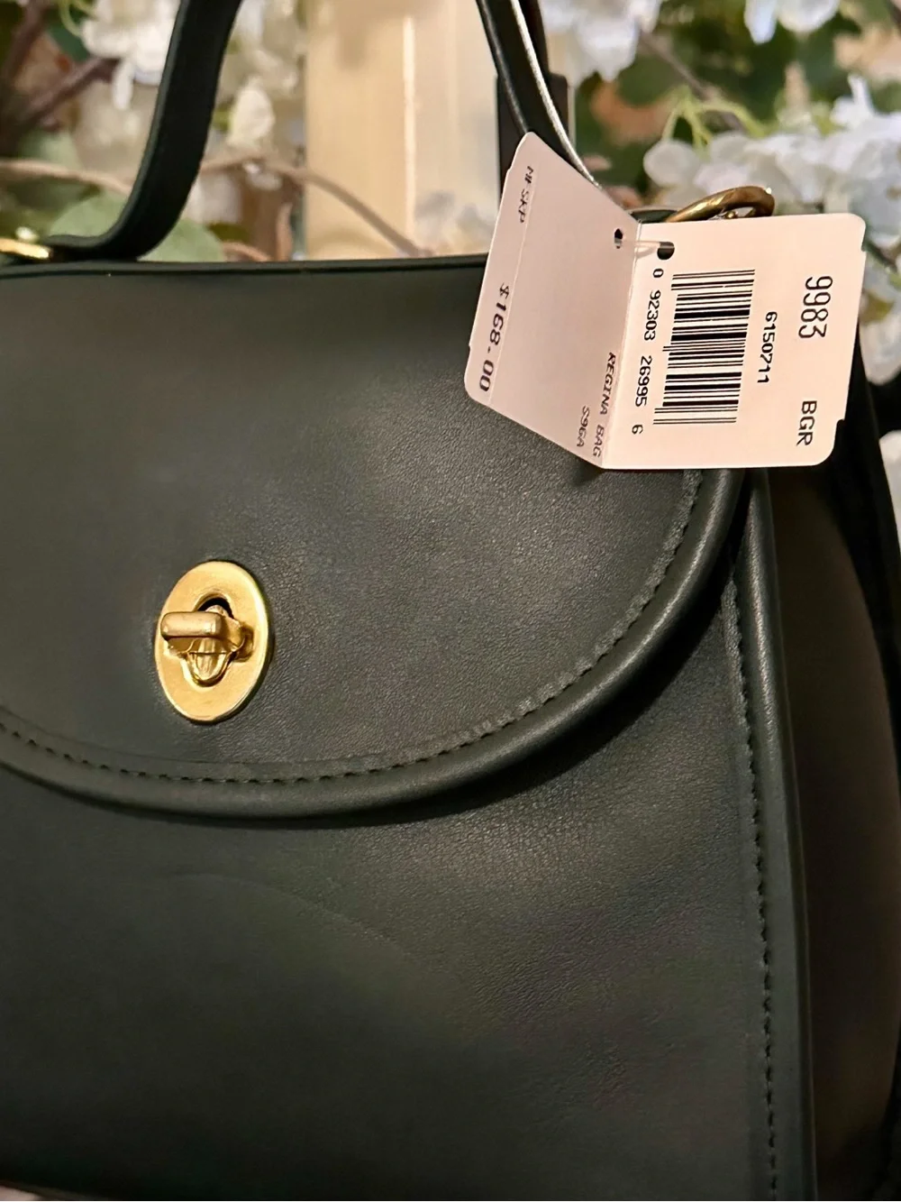 🔥 RARE COACH Bottle Green REGINA Bag | NWT - Picture 6 of 17